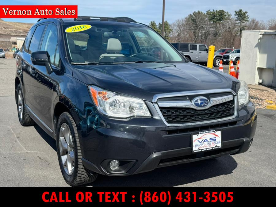 2016 Subaru Forester 4dr CVT 2.5i Touring PZEV, available for sale in Manchester, Connecticut | Vernon Auto Sale & Service. Manchester, Connecticut 2016 Subaru Forester 4dr CVT 2.5i Touring PZEV, available for sale in Manchester, Connecticut | Vernon Auto Sale & Service. Manchester, Connecticut