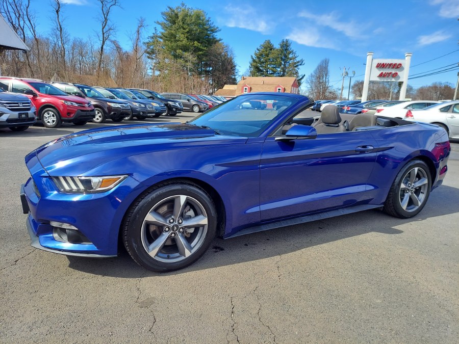 2015 Ford Mustang 2dr Conv V6, available for sale in East Windsor, Connecticut | United Auto Sales of E Windsor, Inc. East Windsor, Connecticut 2015 Ford Mustang 2dr Conv V6, available for sale in East Windsor, Connecticut | United Auto Sales of E Windsor, Inc. East Windsor, Connecticut