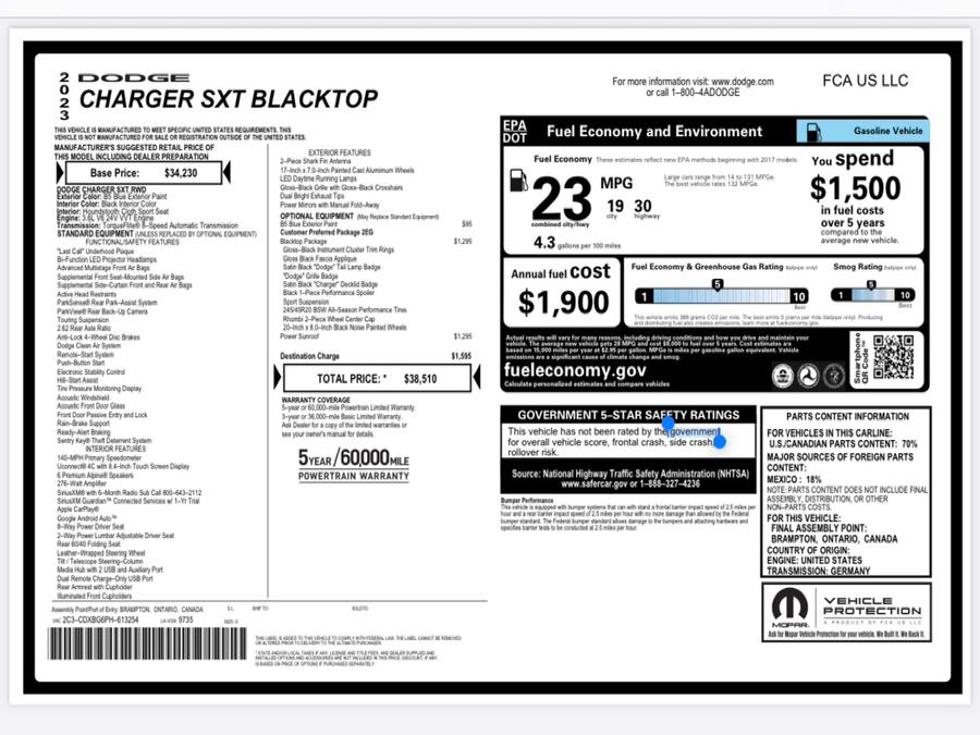 2023 Dodge Charger SXT RWD, available for sale in Inwood, New York | 5 Towns Drive. Inwood, New York 2023 Dodge Charger SXT RWD, available for sale in Inwood, New York | 5 Towns Drive. Inwood, New York