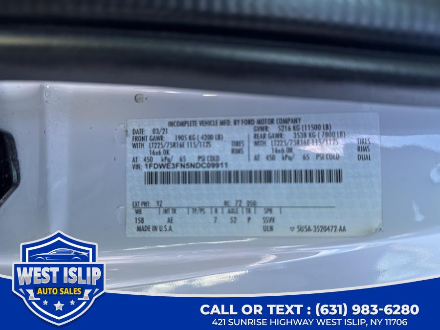 2022 Ford E-Series Cutaway E-350 DRW 158" WB, available for sale in West Islip, New York | West Islip Auto Sales. West Islip, New York 2022 Ford E-Series Cutaway E-350 DRW 158" WB, available for sale in West Islip, New York | West Islip Auto Sales. West Islip, New York