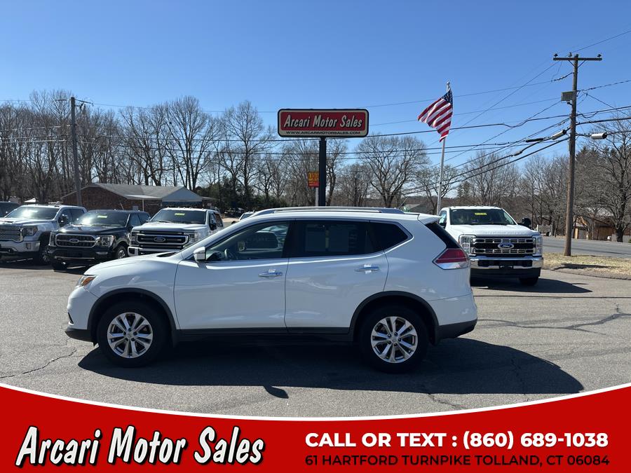 2016 Nissan Rogue AWD 4dr SV, available for sale in Tolland, Connecticut | Arcari Motor Sales. Tolland, Connecticut 2016 Nissan Rogue AWD 4dr SV, available for sale in Tolland, Connecticut | Arcari Motor Sales. Tolland, Connecticut