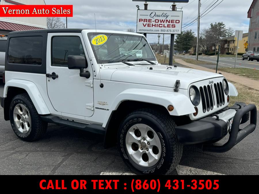 2013 Jeep Wrangler 4WD 2dr Sahara, available for sale in Manchester, Connecticut | Vernon Auto Sale & Service. Manchester, Connecticut 2013 Jeep Wrangler 4WD 2dr Sahara, available for sale in Manchester, Connecticut | Vernon Auto Sale & Service. Manchester, Connecticut