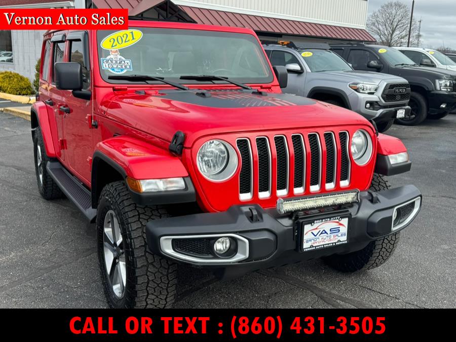 2021 Jeep Wrangler Unlimited Sahara 4x4, available for sale in Manchester, Connecticut | Vernon Auto Sale & Service. Manchester, Connecticut 2021 Jeep Wrangler Unlimited Sahara 4x4, available for sale in Manchester, Connecticut | Vernon Auto Sale & Service. Manchester, Connecticut