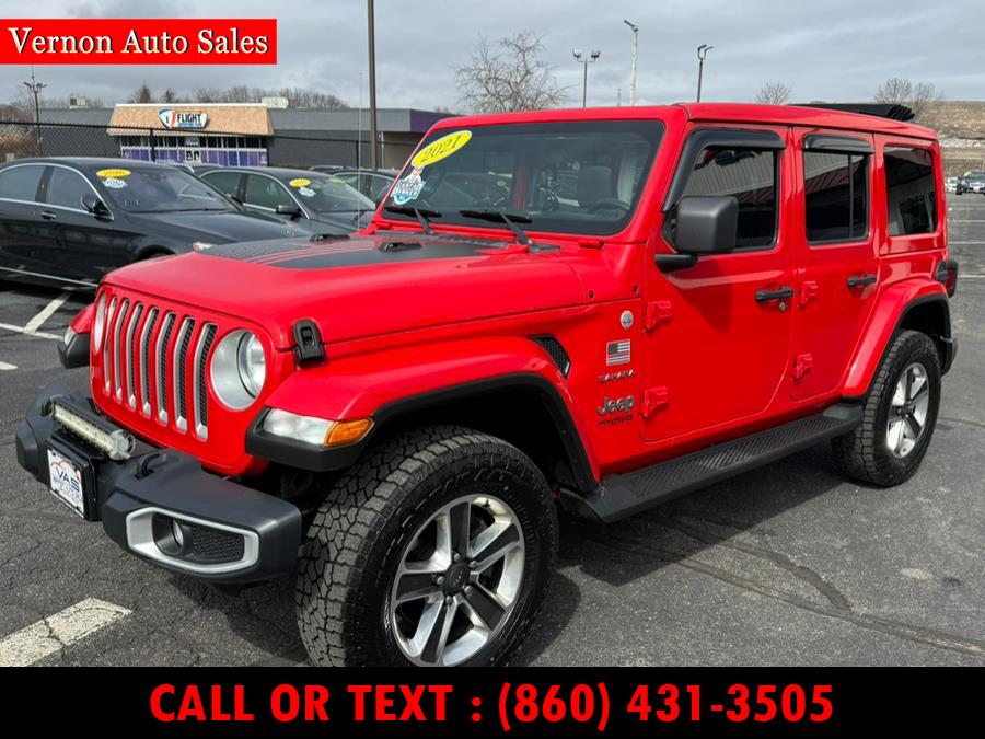 2021 Jeep Wrangler Unlimited Sahara 4x4, available for sale in Manchester, Connecticut | Vernon Auto Sale & Service. Manchester, Connecticut 2021 Jeep Wrangler Unlimited Sahara 4x4, available for sale in Manchester, Connecticut | Vernon Auto Sale & Service. Manchester, Connecticut