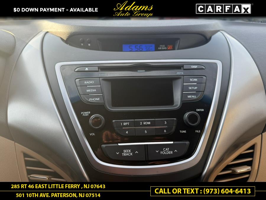 2013 Hyundai Elantra 4dr Sdn Auto GLS PZEV (Alabama Plant), available for sale in Paterson, New Jersey | Adams Auto Group. Paterson, New Jersey 2013 Hyundai Elantra 4dr Sdn Auto GLS PZEV (Alabama Plant), available for sale in Paterson, New Jersey | Adams Auto Group. Paterson, New Jersey