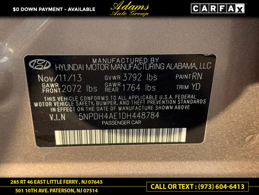 2013 Hyundai Elantra 4dr Sdn Auto GLS PZEV (Alabama Plant), available for sale in Paterson, New Jersey | Adams Auto Group. Paterson, New Jersey 2013 Hyundai Elantra 4dr Sdn Auto GLS PZEV (Alabama Plant), available for sale in Paterson, New Jersey | Adams Auto Group. Paterson, New Jersey