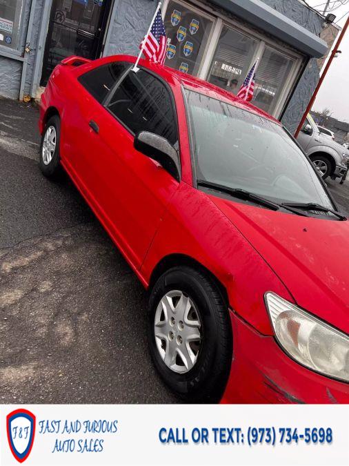 2004 Honda Civic Value Coupe 2D, available for sale in Newark, New Jersey | Fast and Furious Auto Sales. Newark, New Jersey 2004 Honda Civic Value Coupe 2D, available for sale in Newark, New Jersey | Fast and Furious Auto Sales. Newark, New Jersey