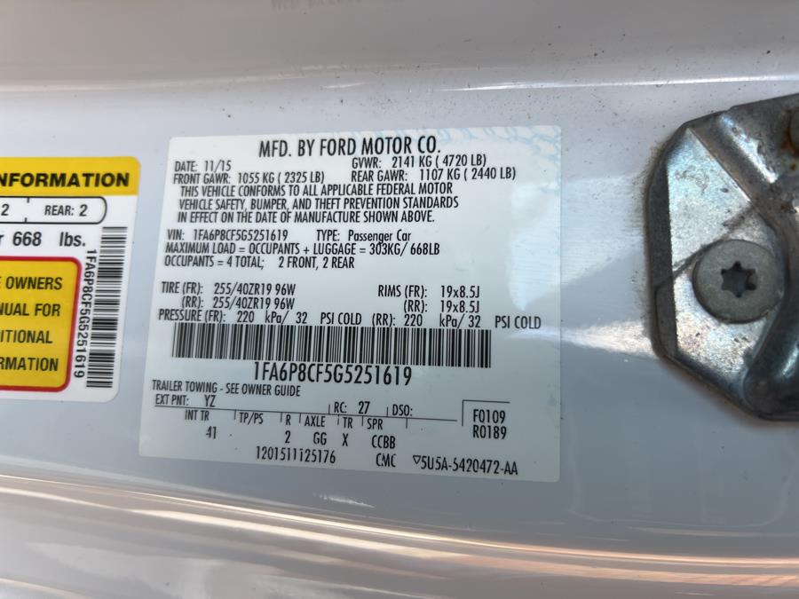 2016 Ford Mustang 2dr Fastback GT Premium, available for sale in Waterbury, Connecticut | National Auto Brokers, Inc.. Waterbury, Connecticut 2016 Ford Mustang 2dr Fastback GT Premium, available for sale in Waterbury, Connecticut | National Auto Brokers, Inc.. Waterbury, Connecticut