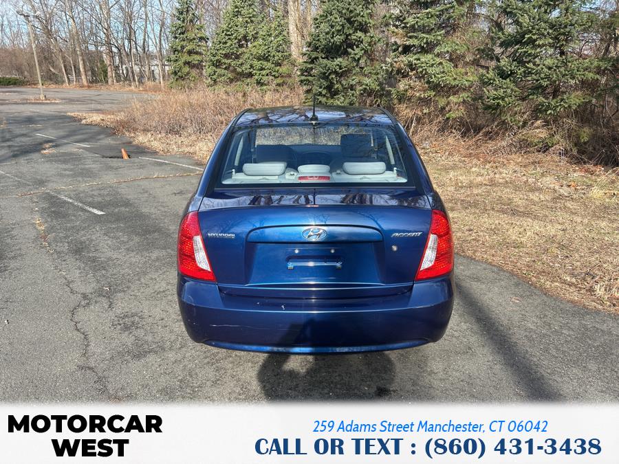 2011 Hyundai Accent 4dr Sdn Auto GLS, available for sale in Manchester, Connecticut | Motorcar West. Manchester, Connecticut 2011 Hyundai Accent 4dr Sdn Auto GLS, available for sale in Manchester, Connecticut | Motorcar West. Manchester, Connecticut