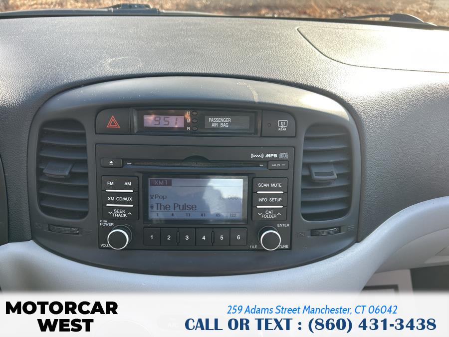 2011 Hyundai Accent 4dr Sdn Auto GLS, available for sale in Manchester, Connecticut | Motorcar West. Manchester, Connecticut 2011 Hyundai Accent 4dr Sdn Auto GLS, available for sale in Manchester, Connecticut | Motorcar West. Manchester, Connecticut