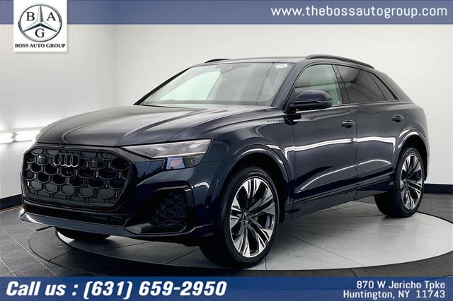 2025 Audi Q8 Premium Plus 55 TFSI quattro, available for sale in Huntington, New York | The Boss Auto Group. Huntington, New York 2025 Audi Q8 Premium Plus 55 TFSI quattro, available for sale in Huntington, New York | The Boss Auto Group. Huntington, New York