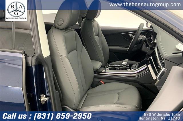 2025 Audi Q8 Premium Plus 55 TFSI quattro, available for sale in Huntington, New York | The Boss Auto Group. Huntington, New York 2025 Audi Q8 Premium Plus 55 TFSI quattro, available for sale in Huntington, New York | The Boss Auto Group. Huntington, New York