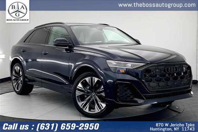 2025 Audi Q8 Premium Plus 55 TFSI quattro, available for sale in Huntington, New York | The Boss Auto Group. Huntington, New York 2025 Audi Q8 Premium Plus 55 TFSI quattro, available for sale in Huntington, New York | The Boss Auto Group. Huntington, New York