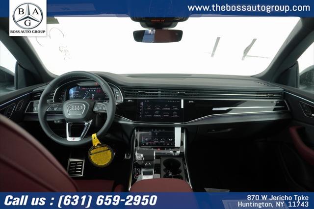 2025 Audi SQ8 Premium Plus 4.0 TFSI quattro, available for sale in Huntington, New York | The Boss Auto Group. Huntington, New York 2025 Audi SQ8 Premium Plus 4.0 TFSI quattro, available for sale in Huntington, New York | The Boss Auto Group. Huntington, New York