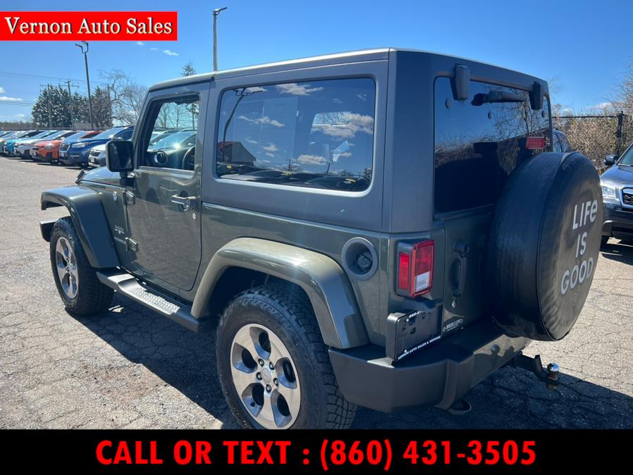 2016 Jeep Wrangler 4WD 2dr Sahara, available for sale in Manchester, Connecticut | Vernon Auto Sale & Service. Manchester, Connecticut 2016 Jeep Wrangler 4WD 2dr Sahara, available for sale in Manchester, Connecticut | Vernon Auto Sale & Service. Manchester, Connecticut