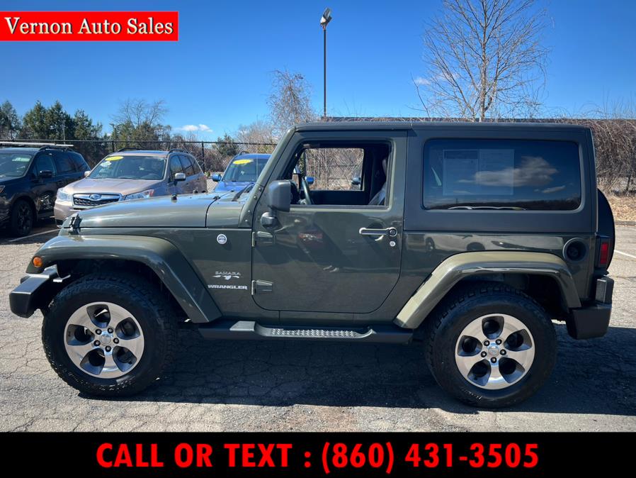 2016 Jeep Wrangler 4WD 2dr Sahara, available for sale in Manchester, Connecticut | Vernon Auto Sale & Service. Manchester, Connecticut 2016 Jeep Wrangler 4WD 2dr Sahara, available for sale in Manchester, Connecticut | Vernon Auto Sale & Service. Manchester, Connecticut
