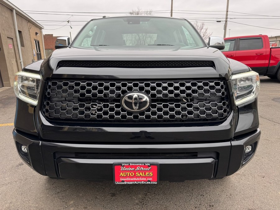 2018 Toyota Tundra 4WD Platinum CrewMax 5.5'' Bed 5.7L (Natl), available for sale in West Springfield, Massachusetts | Union Street Auto Sales. West Springfield, Massachusetts 2018 Toyota Tundra 4WD Platinum CrewMax 5.5'' Bed 5.7L (Natl), available for sale in West Springfield, Massachusetts | Union Street Auto Sales. West Springfield, Massachusetts