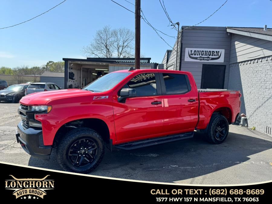 2019 Chevrolet Silverado 1500 4WD Crew Cab 147" LT Trail Boss, available for sale in Mansfield, Texas | Longhorn Auto Group. Mansfield, Texas 2019 Chevrolet Silverado 1500 4WD Crew Cab 147" LT Trail Boss, available for sale in Mansfield, Texas | Longhorn Auto Group. Mansfield, Texas