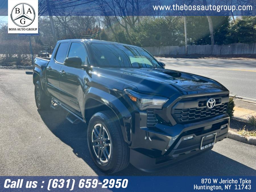 2025 Toyota Tacoma 4WD TRD Sport Double Cab 5'' Bed V6 MT (Natl), available for sale in Huntington, New York | The Boss Auto Group. Huntington, New York 2025 Toyota Tacoma 4WD TRD Sport Double Cab 5'' Bed V6 MT (Natl), available for sale in Huntington, New York | The Boss Auto Group. Huntington, New York