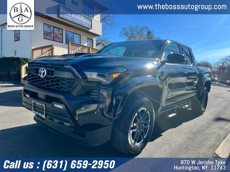 2025 Toyota Tacoma 4WD TRD Sport Double Cab 5'' Bed V6 MT (Natl), available for sale in Huntington, New York | The Boss Auto Group. Huntington, New York 2025 Toyota Tacoma 4WD TRD Sport Double Cab 5'' Bed V6 MT (Natl), available for sale in Huntington, New York | The Boss Auto Group. Huntington, New York