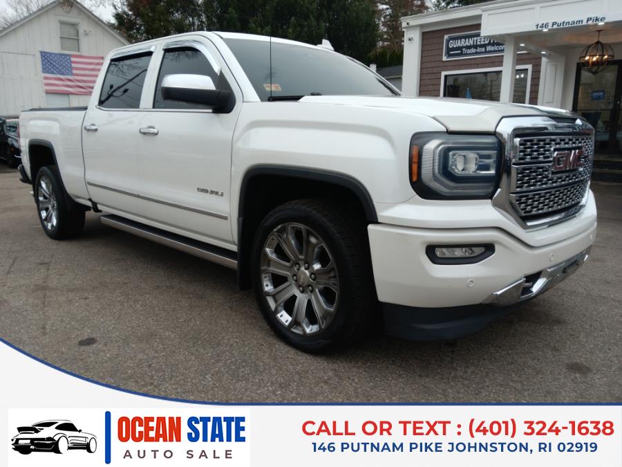 2018 GMC Sierra 1500 4WD Crew Cab 143.5" Denali, available for sale in Johnston, Rhode Island | Ocean State Auto Sales. Johnston, Rhode Island 2018 GMC Sierra 1500 4WD Crew Cab 143.5" Denali, available for sale in Johnston, Rhode Island | Ocean State Auto Sales. Johnston, Rhode Island