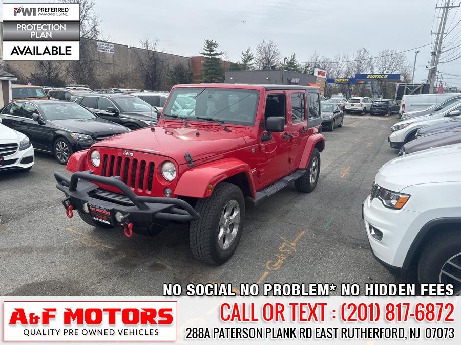 2014 Jeep Wrangler Unlimited 4WD 4dr Sahara, available for sale in East Rutherford, New Jersey | A&F Motors LLC. East Rutherford, New Jersey 2014 Jeep Wrangler Unlimited 4WD 4dr Sahara, available for sale in East Rutherford, New Jersey | A&F Motors LLC. East Rutherford, New Jersey