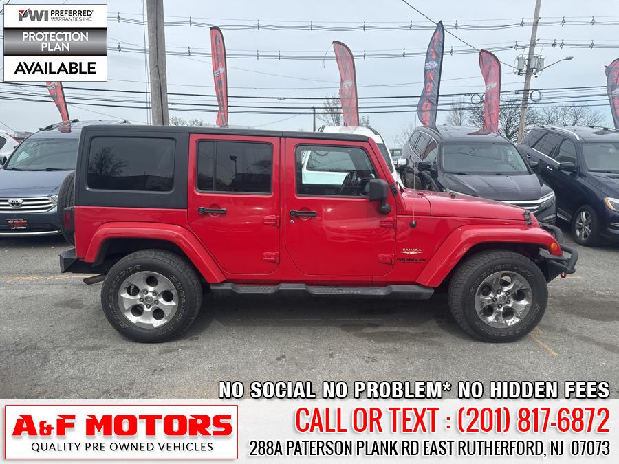 2014 Jeep Wrangler Unlimited 4WD 4dr Sahara, available for sale in East Rutherford, New Jersey | A&F Motors LLC. East Rutherford, New Jersey 2014 Jeep Wrangler Unlimited 4WD 4dr Sahara, available for sale in East Rutherford, New Jersey | A&F Motors LLC. East Rutherford, New Jersey