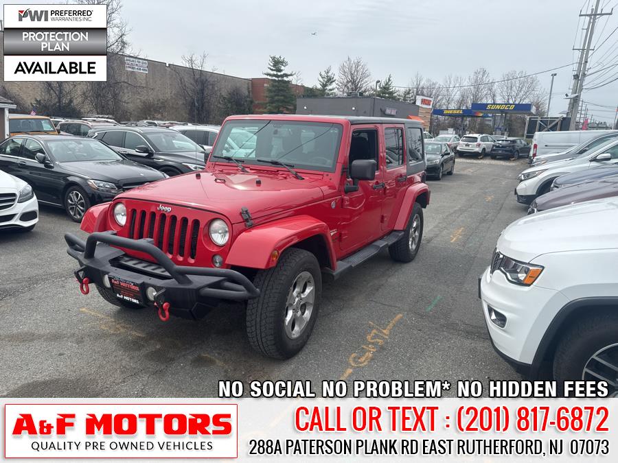 2014 Jeep Wrangler Unlimited 4WD 4dr Sahara, available for sale in East Rutherford, New Jersey | A&F Motors LLC. East Rutherford, New Jersey 2014 Jeep Wrangler Unlimited 4WD 4dr Sahara, available for sale in East Rutherford, New Jersey | A&F Motors LLC. East Rutherford, New Jersey