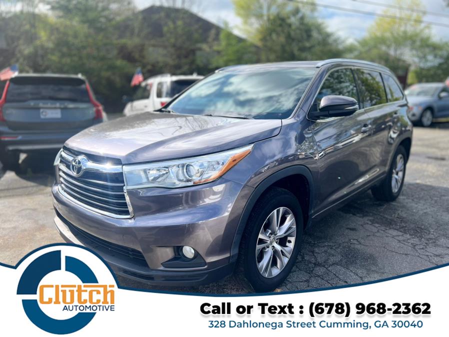 2015 Toyota Highlander FWD 4dr V6 XLE (Natl), available for sale in Cumming, Georgia | Clutch Automotive. Cumming, Georgia 2015 Toyota Highlander FWD 4dr V6 XLE (Natl), available for sale in Cumming, Georgia | Clutch Automotive. Cumming, Georgia