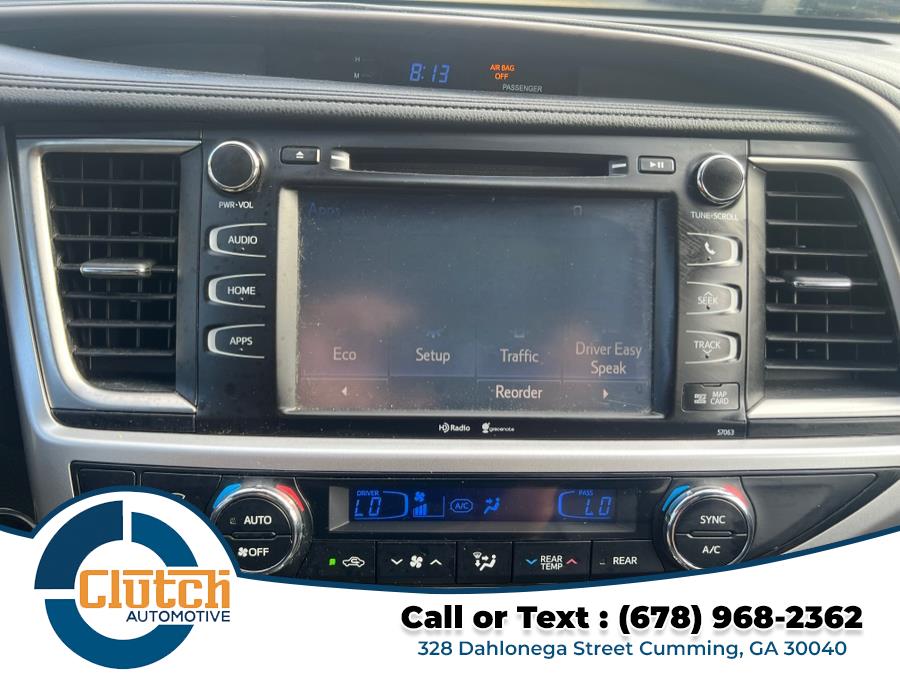 2015 Toyota Highlander FWD 4dr V6 XLE (Natl), available for sale in Cumming, Georgia | Clutch Automotive. Cumming, Georgia 2015 Toyota Highlander FWD 4dr V6 XLE (Natl), available for sale in Cumming, Georgia | Clutch Automotive. Cumming, Georgia