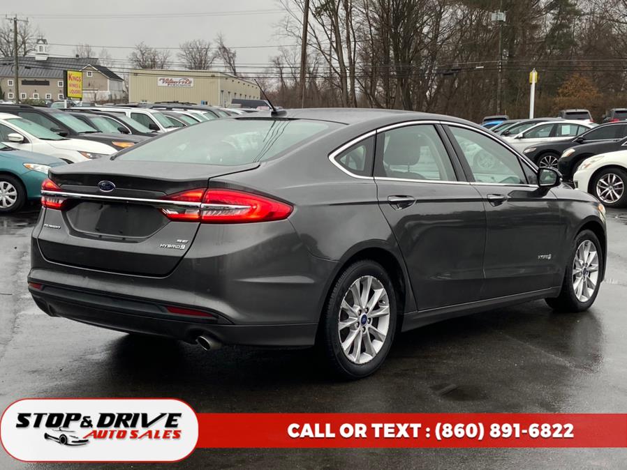 2017 Ford Fusion Hybrid SE FWD, available for sale in East Windsor, Connecticut | Stop & Drive Auto Sales. East Windsor, Connecticut 2017 Ford Fusion Hybrid SE FWD, available for sale in East Windsor, Connecticut | Stop & Drive Auto Sales. East Windsor, Connecticut