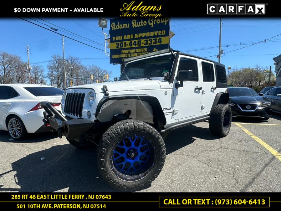 Used 2018 Jeep Wrangler JK Unlimited in Paterson, New Jersey | Adams Auto Group. Paterson, New Jersey