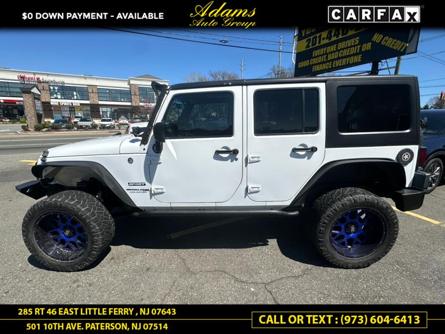 2018 Jeep Wrangler JK Unlimited Sport 4x4, available for sale in Paterson, New Jersey | Adams Auto Group. Paterson, New Jersey 2018 Jeep Wrangler JK Unlimited Sport 4x4, available for sale in Paterson, New Jersey | Adams Auto Group. Paterson, New Jersey