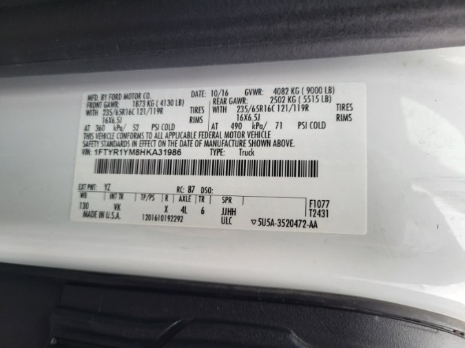 2017 Ford Transit Van 250 T-250 130" Low Rf 9000 GVWR Sliding RH Dr, available for sale in COPIAGUE, New York | Warwick Auto Sales Inc. COPIAGUE, New York 2017 Ford Transit Van 250 T-250 130" Low Rf 9000 GVWR Sliding RH Dr, available for sale in COPIAGUE, New York | Warwick Auto Sales Inc. COPIAGUE, New York