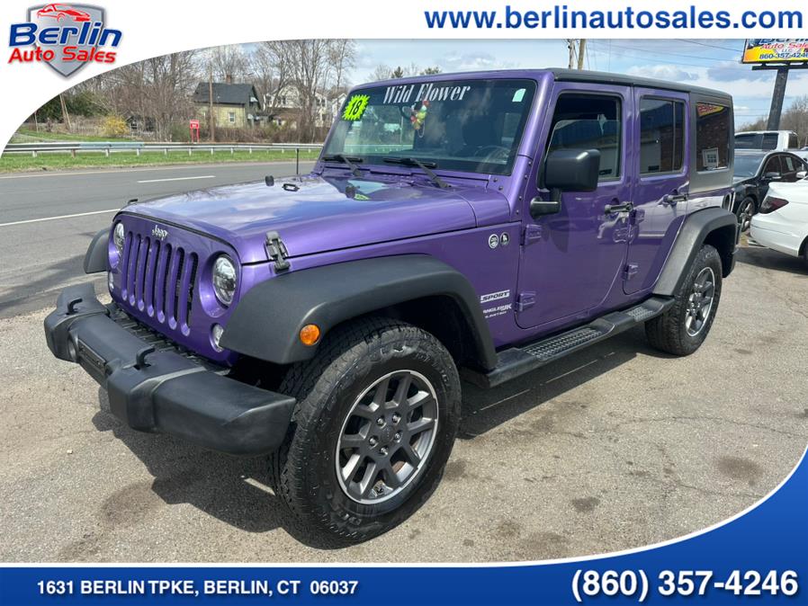 2018 Jeep Wrangler JK Unlimited Sport S 4x4, available for sale in Berlin, Connecticut | Berlin Auto Sales LLC. Berlin, Connecticut 2018 Jeep Wrangler JK Unlimited Sport S 4x4, available for sale in Berlin, Connecticut | Berlin Auto Sales LLC. Berlin, Connecticut