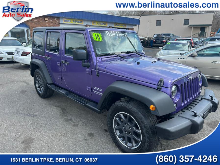 2018 Jeep Wrangler JK Unlimited Sport S 4x4, available for sale in Berlin, Connecticut | Berlin Auto Sales LLC. Berlin, Connecticut 2018 Jeep Wrangler JK Unlimited Sport S 4x4, available for sale in Berlin, Connecticut | Berlin Auto Sales LLC. Berlin, Connecticut