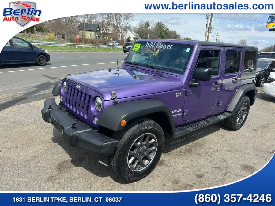 2018 Jeep Wrangler JK Unlimited Sport S 4x4, available for sale in Berlin, Connecticut | Berlin Auto Sales LLC. Berlin, Connecticut 2018 Jeep Wrangler JK Unlimited Sport S 4x4, available for sale in Berlin, Connecticut | Berlin Auto Sales LLC. Berlin, Connecticut