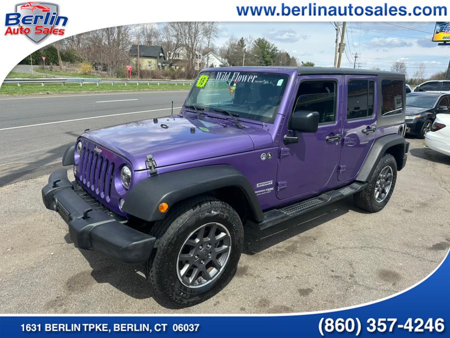 2018 Jeep Wrangler JK Unlimited Sport S 4x4, available for sale in Berlin, Connecticut | Berlin Auto Sales LLC. Berlin, Connecticut 2018 Jeep Wrangler JK Unlimited Sport S 4x4, available for sale in Berlin, Connecticut | Berlin Auto Sales LLC. Berlin, Connecticut