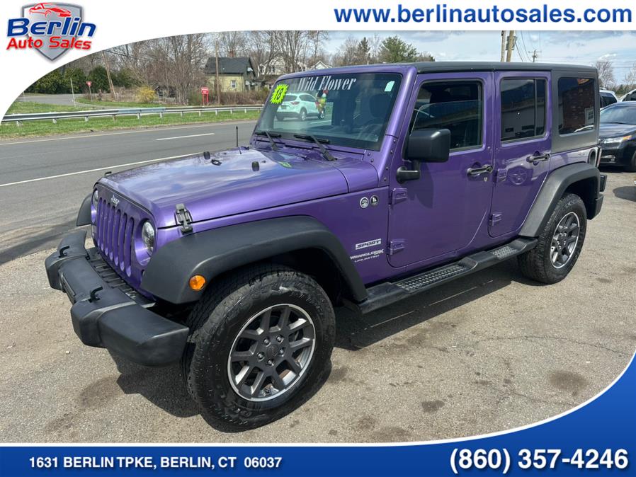 2018 Jeep Wrangler JK Unlimited Sport S 4x4, available for sale in Berlin, Connecticut | Berlin Auto Sales LLC. Berlin, Connecticut 2018 Jeep Wrangler JK Unlimited Sport S 4x4, available for sale in Berlin, Connecticut | Berlin Auto Sales LLC. Berlin, Connecticut