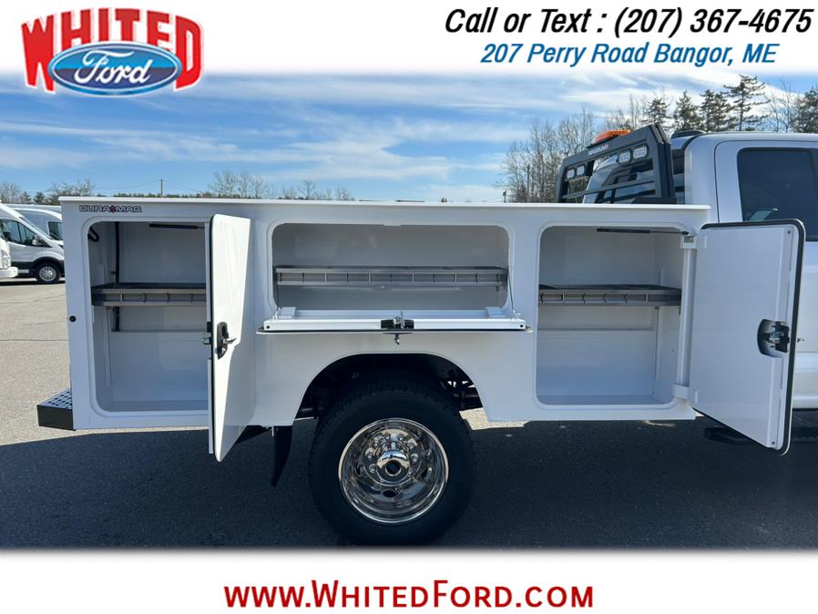 2025 Ford Super Duty F-450 DRW XL 4WD SuperCab 168" WB 60" CA 9' Service Body, available for sale in Bangor, Maine | Whited Ford. Bangor, Maine 2025 Ford Super Duty F-450 DRW XL 4WD SuperCab 168" WB 60" CA 9' Service Body, available for sale in Bangor, Maine | Whited Ford. Bangor, Maine