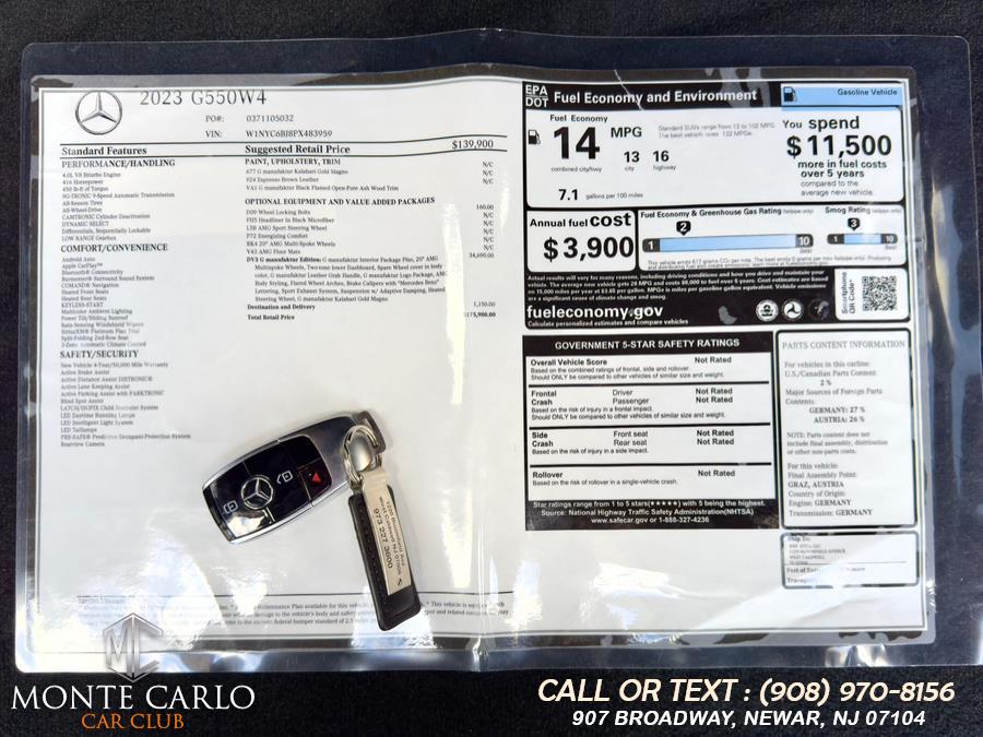 2023 Mercedes-Benz G-Class G 550 4MATIC SUV, available for sale in Newark, New Jersey | Monte Carlo Car Club llc. Newark, New Jersey 2023 Mercedes-Benz G-Class G 550 4MATIC SUV, available for sale in Newark, New Jersey | Monte Carlo Car Club llc. Newark, New Jersey