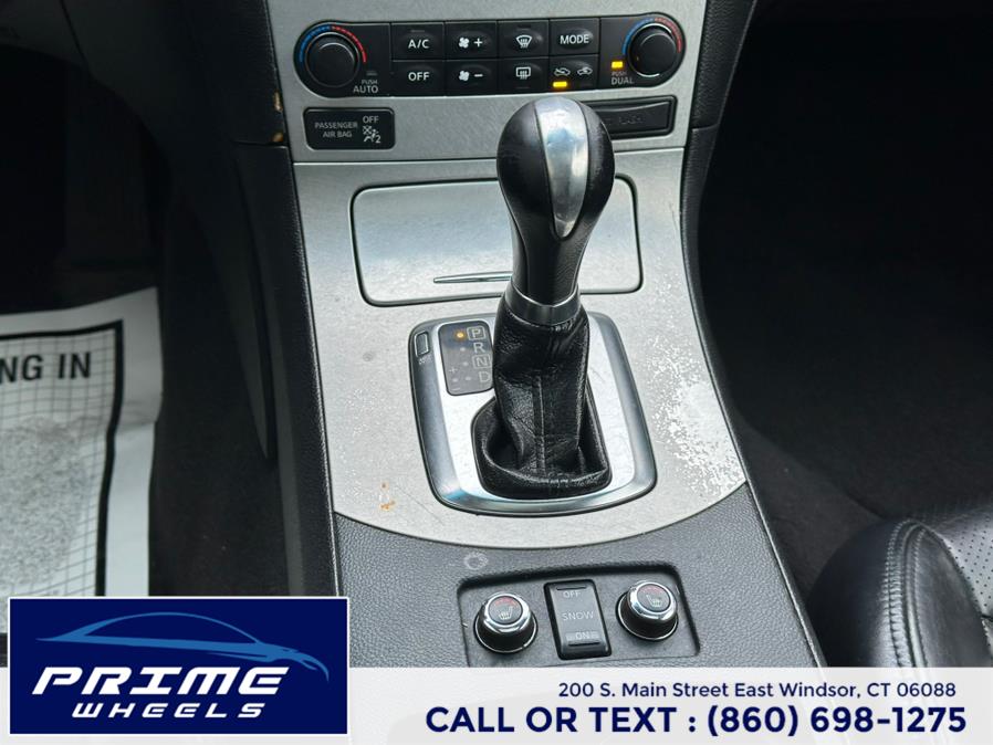 2009 Infiniti G37 Coupe 2dr x AWD, available for sale in East Windsor, Connecticut | Prime Wheels. East Windsor, Connecticut 2009 Infiniti G37 Coupe 2dr x AWD, available for sale in East Windsor, Connecticut | Prime Wheels. East Windsor, Connecticut