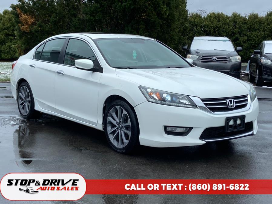 2013 Honda Accord Sdn 4dr I4 CVT Sport, available for sale in East Windsor, Connecticut | Stop & Drive Auto Sales. East Windsor, Connecticut 2013 Honda Accord Sdn 4dr I4 CVT Sport, available for sale in East Windsor, Connecticut | Stop & Drive Auto Sales. East Windsor, Connecticut
