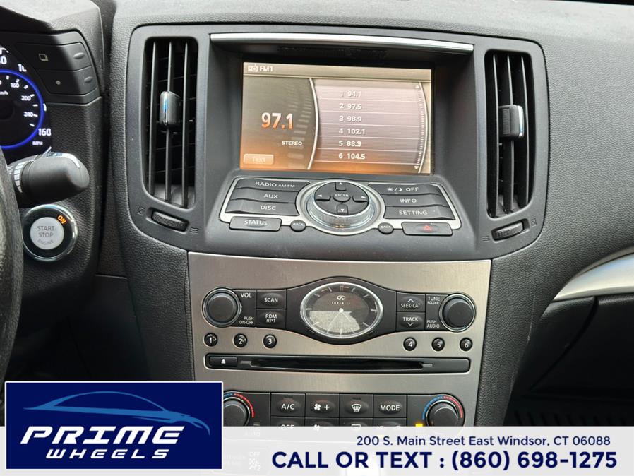 2012 Infiniti G37 Coupe 2dr x AWD, available for sale in East Windsor, Connecticut | Prime Wheels. East Windsor, Connecticut 2012 Infiniti G37 Coupe 2dr x AWD, available for sale in East Windsor, Connecticut | Prime Wheels. East Windsor, Connecticut