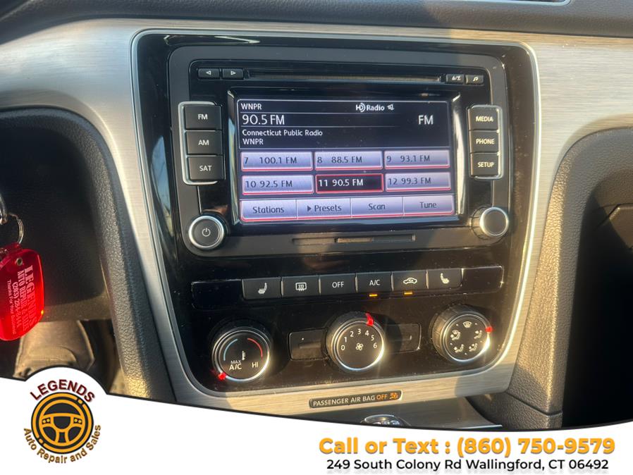 2013 Volkswagen Passat 4dr Sdn 2.0L DSG TDI SE w/Sunroof, available for sale in Wallingford, Connecticut | Legends Auto. Wallingford, Connecticut 2013 Volkswagen Passat 4dr Sdn 2.0L DSG TDI SE w/Sunroof, available for sale in Wallingford, Connecticut | Legends Auto. Wallingford, Connecticut