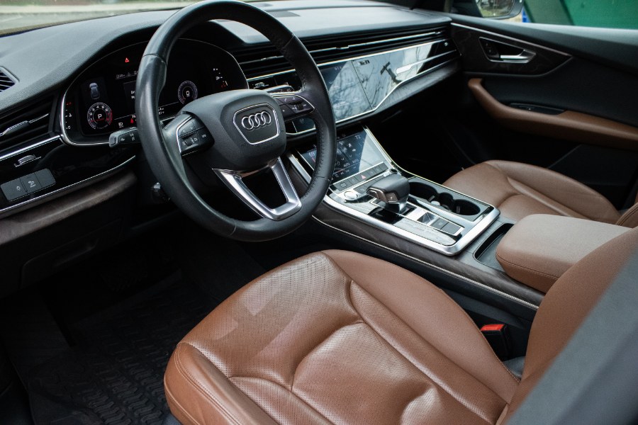2019 Audi Q8 Premium Plus 55 TFSI quattro, available for sale in Flushing, New York | Silverline Auto Group. Flushing, New York 2019 Audi Q8 Premium Plus 55 TFSI quattro, available for sale in Flushing, New York | Silverline Auto Group. Flushing, New York