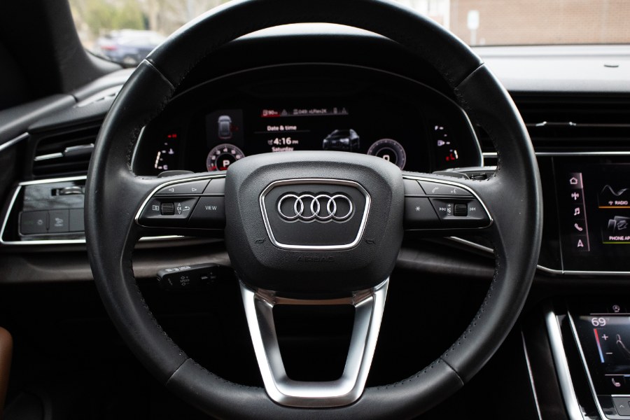 2019 Audi Q8 Premium Plus 55 TFSI quattro, available for sale in Flushing, New York | Silverline Auto Group. Flushing, New York 2019 Audi Q8 Premium Plus 55 TFSI quattro, available for sale in Flushing, New York | Silverline Auto Group. Flushing, New York