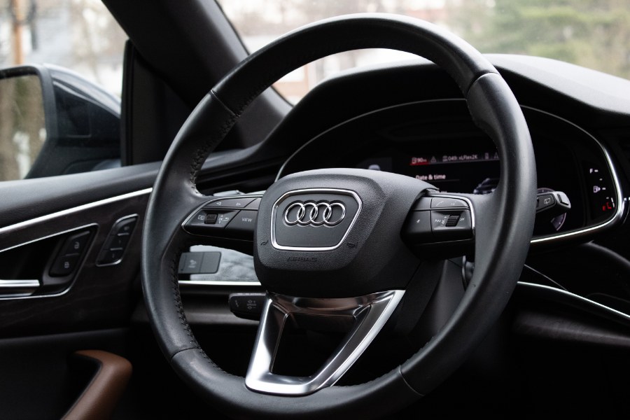 2019 Audi Q8 Premium Plus 55 TFSI quattro, available for sale in Flushing, New York | Silverline Auto Group. Flushing, New York 2019 Audi Q8 Premium Plus 55 TFSI quattro, available for sale in Flushing, New York | Silverline Auto Group. Flushing, New York