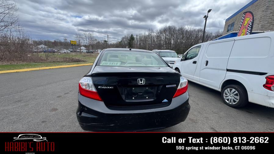 2012 Honda Civic Hybrid 4dr Sdn L4 CVT, available for sale in Windsor Locks, Connecticut | Habibis Auto Sales. Windsor Locks, Connecticut 2012 Honda Civic Hybrid 4dr Sdn L4 CVT, available for sale in Windsor Locks, Connecticut | Habibis Auto Sales. Windsor Locks, Connecticut