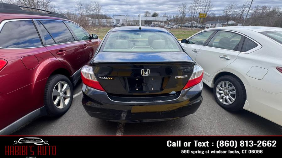 2012 Honda Civic Hybrid 4dr Sdn L4 CVT, available for sale in Windsor Locks, Connecticut | Habibis Auto Sales. Windsor Locks, Connecticut 2012 Honda Civic Hybrid 4dr Sdn L4 CVT, available for sale in Windsor Locks, Connecticut | Habibis Auto Sales. Windsor Locks, Connecticut